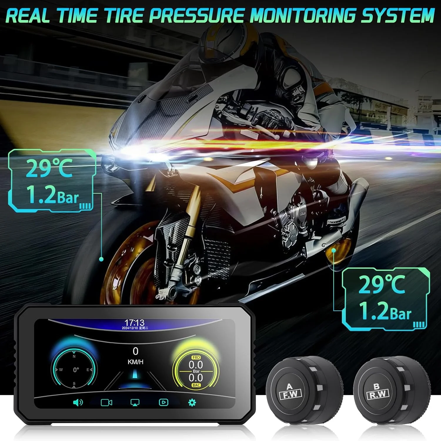 Fauvism Navigation Screen With TPMS