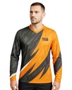 Black-Orange Biker Jersey